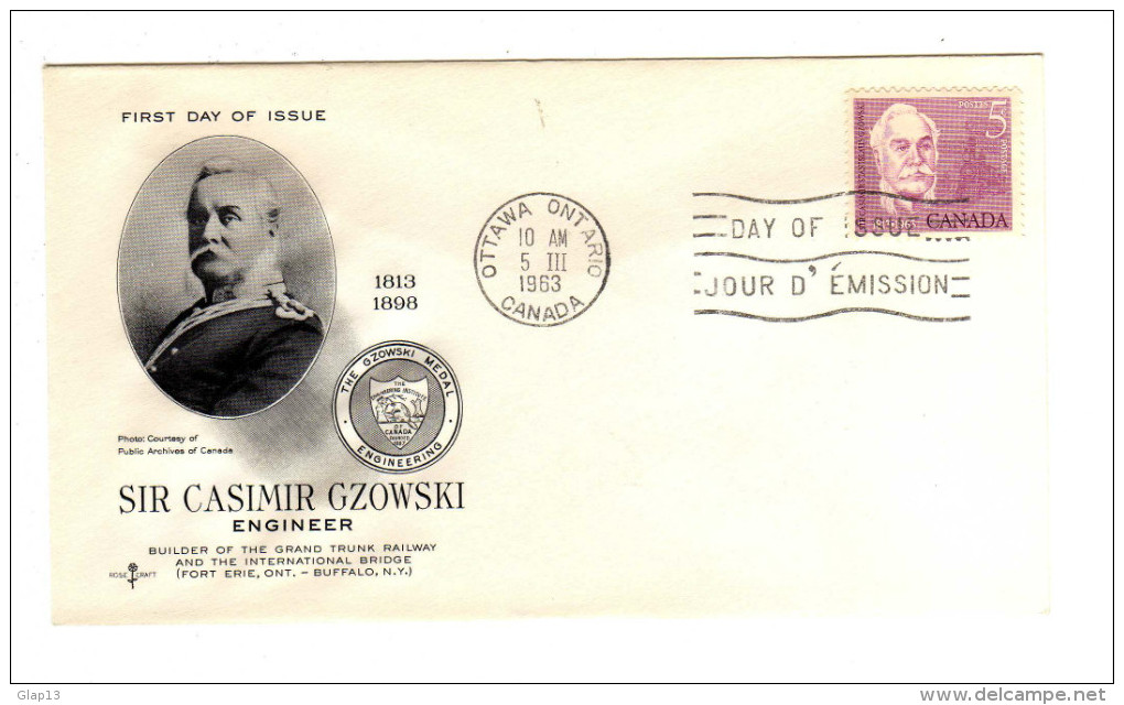 FDC SIR  CASIMIR GZOWSKI  05/03/1963 - ....-1951