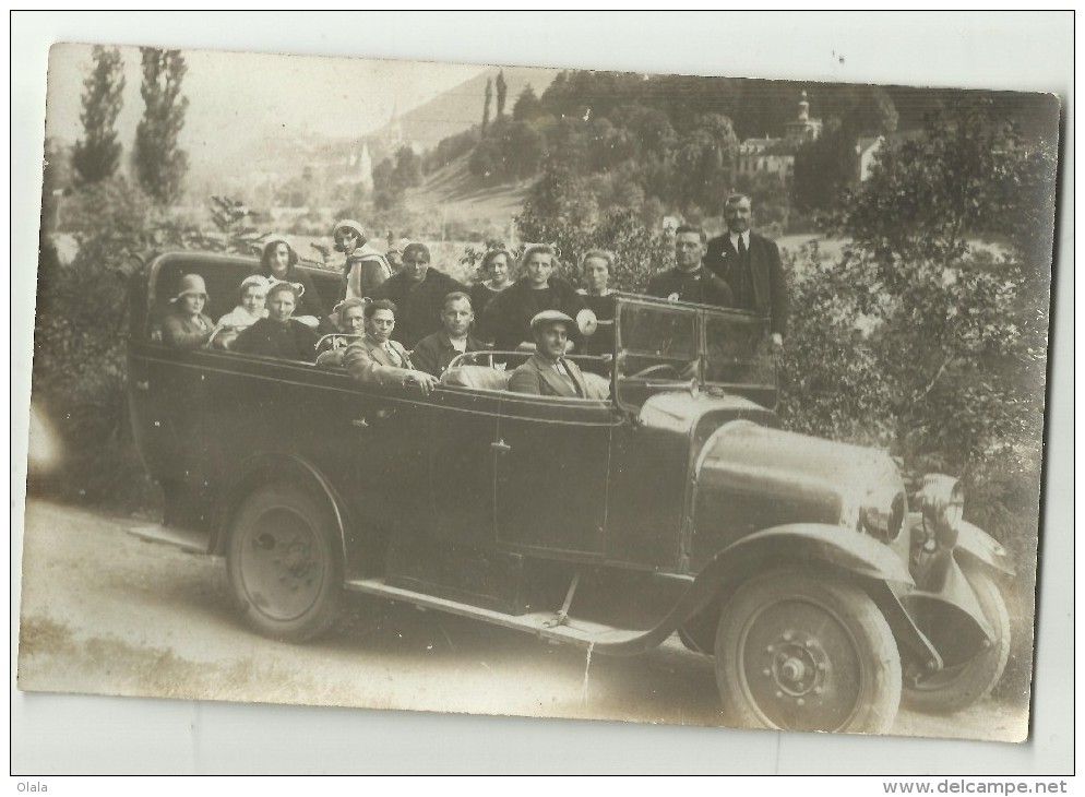 65 Carte Photo Voiture Bretonnes En Coiffe " En Route Pour Bétharam 1931 "                Fa33 - Non Classés