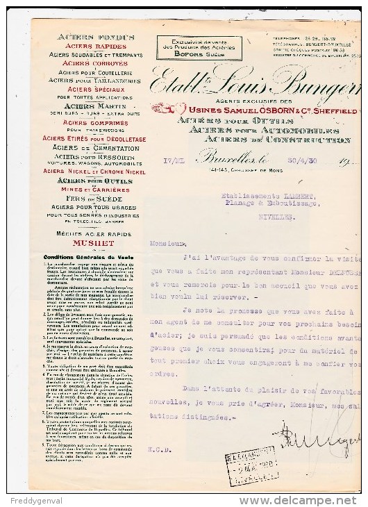 BRUXELLES ETS LOUIS BUNGERT CHAUSSEE DE MONS 141_143 - 1900 – 1949