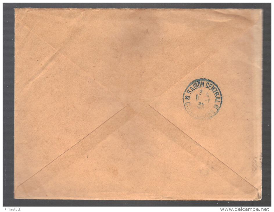 MONACO 1932  N° 97 Paire + 67 & 111 Obl. S/Lettre Entiére Recommandée Pour Saigon Cochinchine - Brieven En Documenten