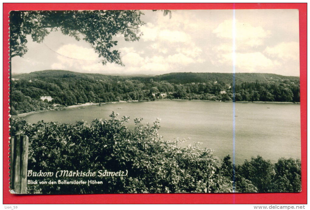 161289 / Buckow  ( Märkische Schweiz ) - BLICK VON DEM BOLLERSDORFER HÖHEN -  USED 1960 DDR Germany Deutschland - Buckow