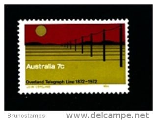 AUSTRALIA - 1972  OVERLAND TELEGRAPH LINE  MINT NH - Nuovi