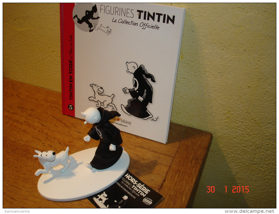 EDITION MOULINSART     TINTIN EN TOGE DU PHARAON KIH_OSKH DANS LES CIGARES DU PHARAON - Tintin