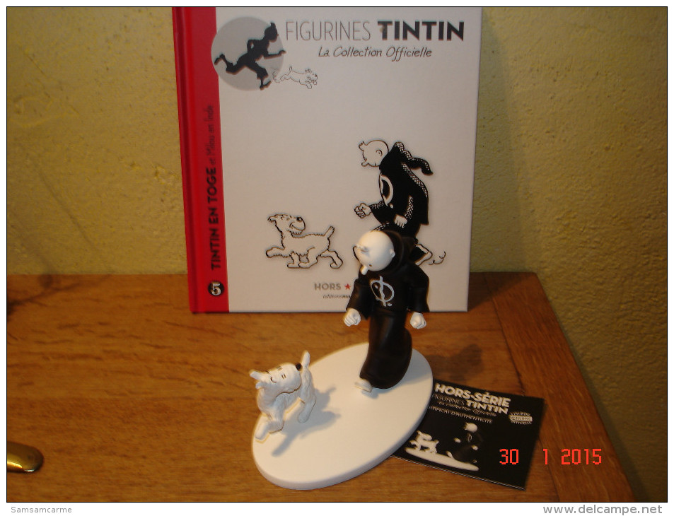 EDITION MOULINSART     TINTIN EN TOGE DU PHARAON KIH_OSKH DANS LES CIGARES DU PHARAON - Tintin