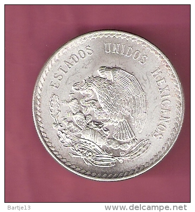 MEXICO 5 PESOS 1947 SILVER 30.00 GR KM465 INDIAN HEAD - Mexico