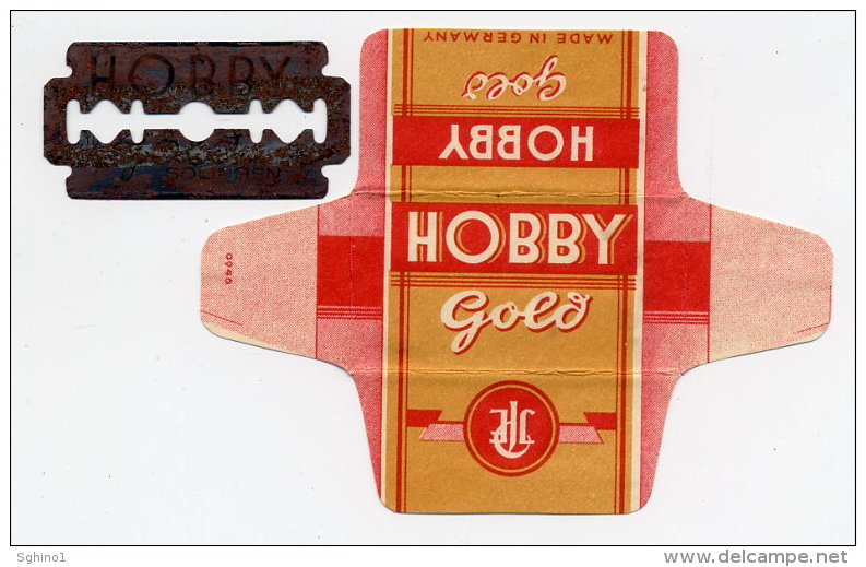 LAMETTA DA BARBA "HOBBY GOLD" Lamette Hojas-hoja Afeitar Razor Blades-blade Rasierklingen Lames-lame Rasoir - Razor Blades