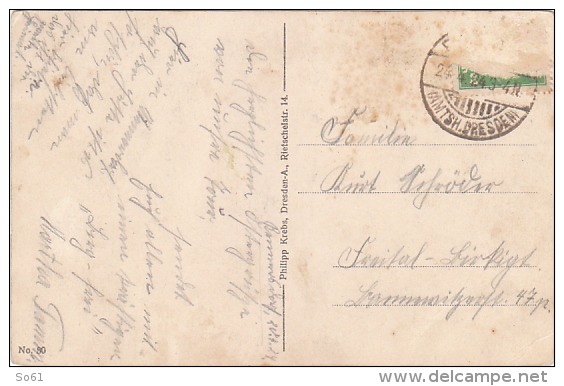 3590.   Bohm - Schweiz - Kreuzstein Mit Prebischkegel - 1924 - Boehmen Und Maehren