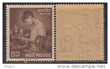 India MNH 1961, Childrens Day., Vocational Training, Job., Kinder - Unused Stamps