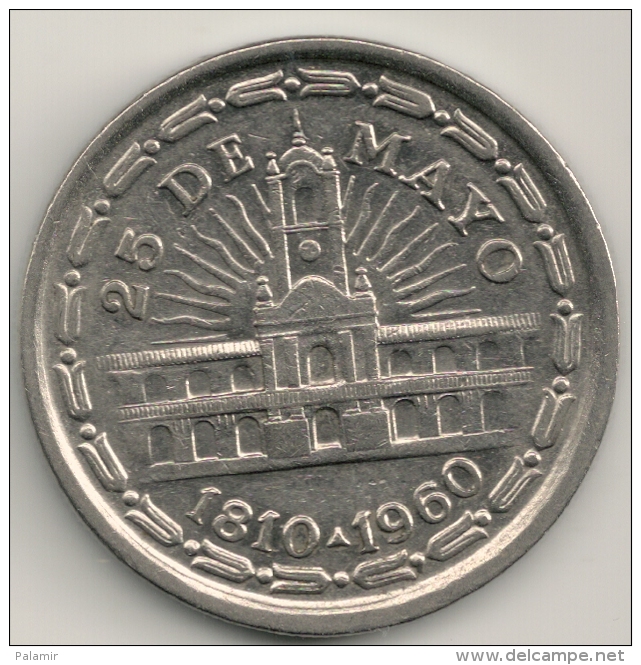 Argentina   1  Peso   KM#58    1960 - Argentina