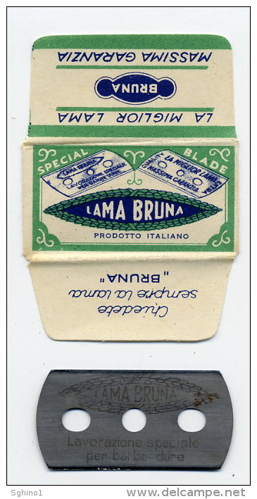 LAMETTA DA BARBA "BRUNA" Lamette Hojas-hoja Afeitar Razor Blades-blade Rasierklingen Lames-lame Rasoir - Lames De Rasoir