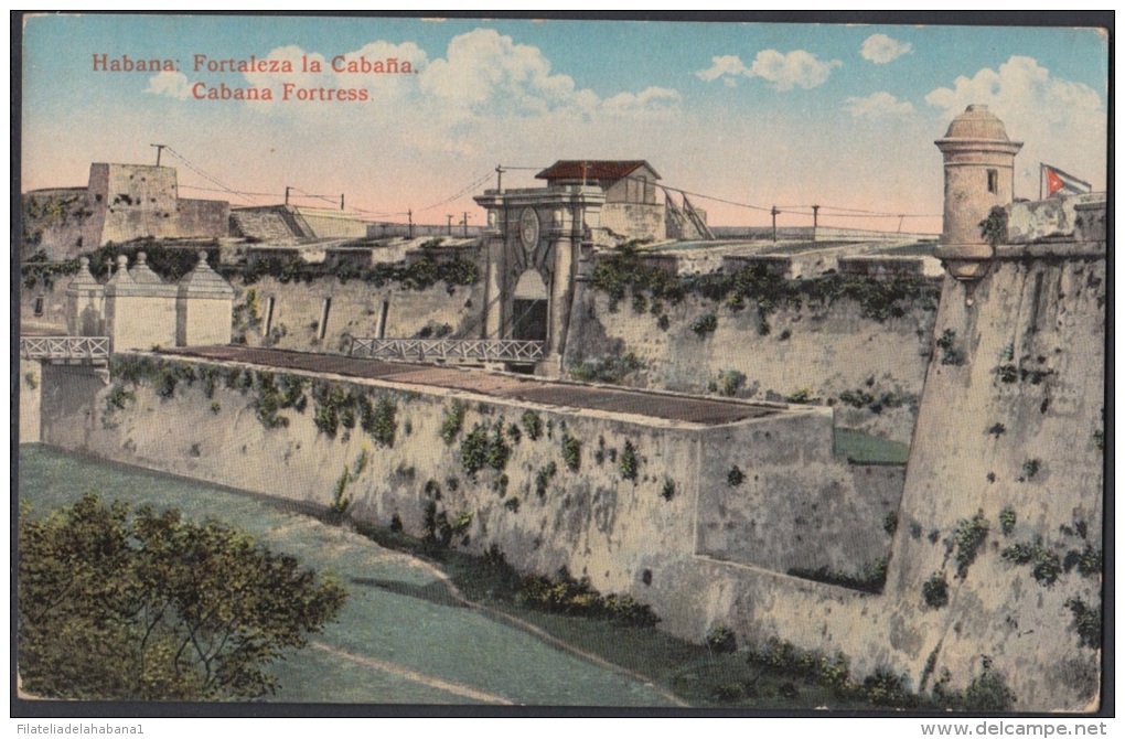 POS-27 CUBA. CIRCA 1920. TARJETA POSTAL. POSTCARD. HABANA. HAVANA. FORTRESS OF CABAÑA. FORTALEZA DE LA CABAÑA. UNUSED - Cuba