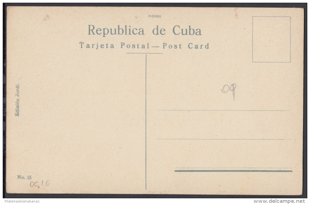 POS-27 CUBA. CIRCA 1920. TARJETA POSTAL. POSTCARD. HABANA. HAVANA. FORTRESS OF CABAÑA. FORTALEZA DE LA CABAÑA. UNUSED - Cuba