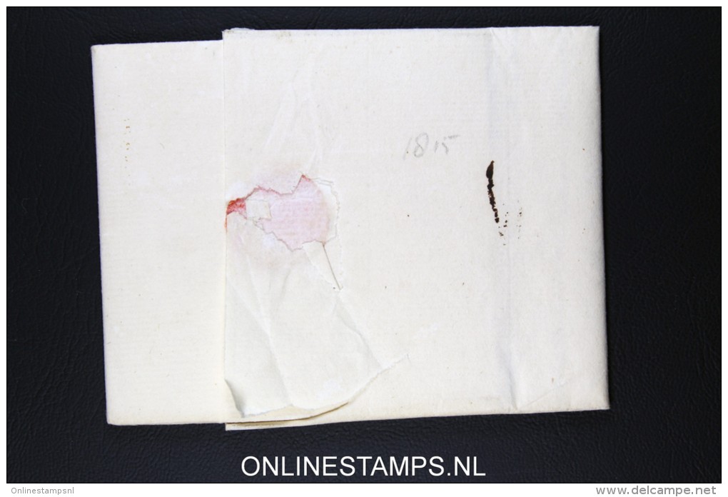 Belgium: Complete Letter From Antwerpen To Amsterdam 1815 - 1814-1815 (Gouv. Général De La Belgique)