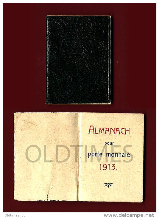 FRANCE - ALMANACH POUR PORTE MONNAIE - 1913 OLD CALENDAR - Kleinformat : 1901-20