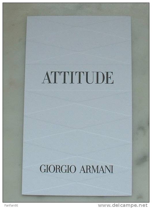 Carte Parfumée Attitude D´Armani - Modern (from 1961)