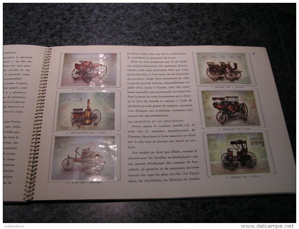 HISTOIRE DE L AUTOMOBILE Chromos Trading Cards Vignette MINERVA Complet Autos Voiture  Collection Auto Peu Courant - Albums & Catalogues