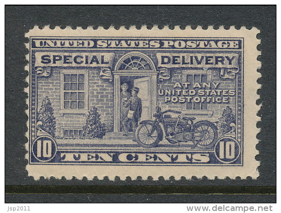 USA 1922 Scott # E12.  Special Delivery Stamp; Motorcycle Delivery, Perf. 11, MNH (**) - Special Delivery, Registration & Certified