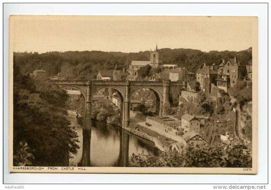 OF5/ Kaneresborough From Castle Hill , The Photochrom - Harrogate