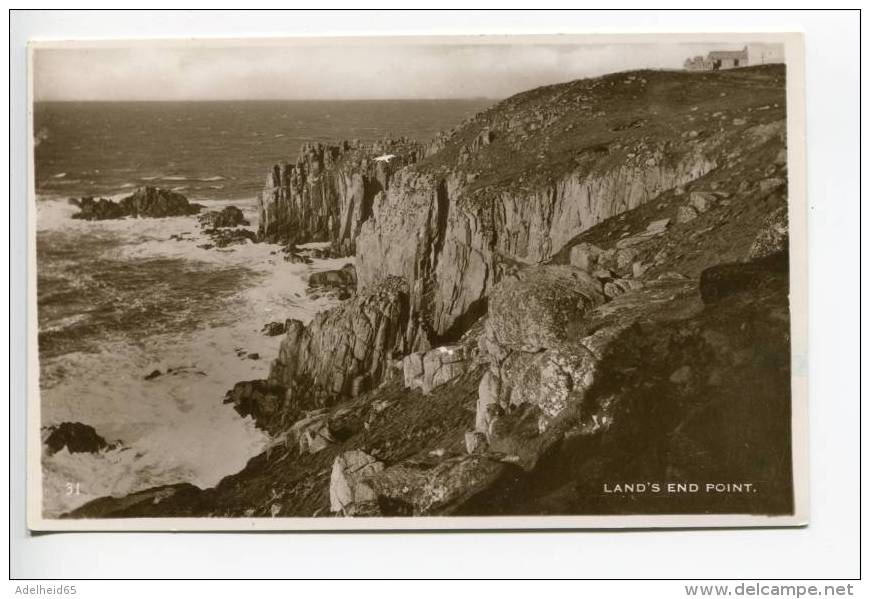 OF5/ Lot 2 X Real Photo Pc Land's End Point And Lighthouse, Excel Series - Land's End