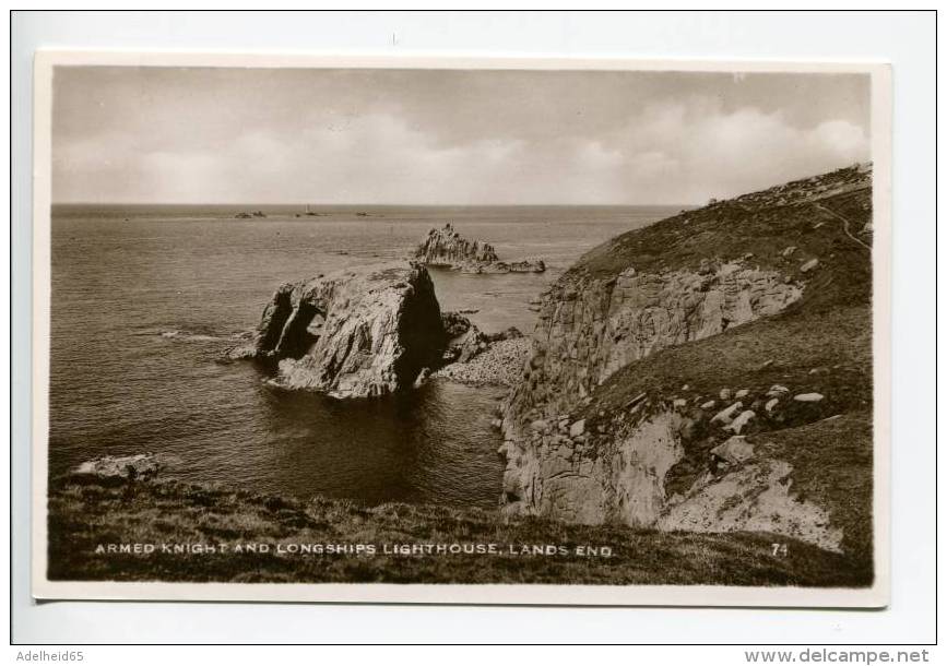 OF5/ Lot 2 X Real Photo Pc Land's End Point And Lighthouse, Excel Series - Land's End