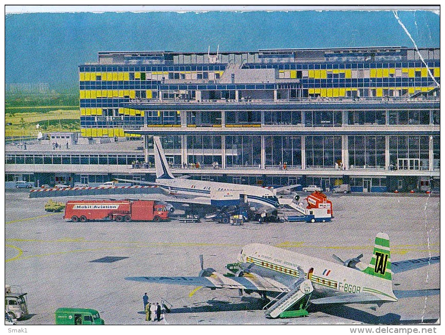 AK FLUGWESEN AERODROME FLUGHAFEN AIRPORT PARIS - ORLY   ALTE POSTKARTE 1962 - Aerodrome