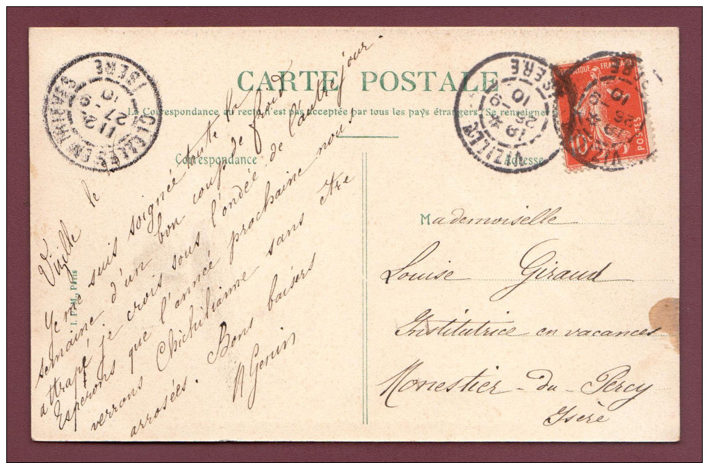 Carte Postale - Vizille - Porte D'entrée Du Parc Du Chateau Vue Extérieure - Vizille