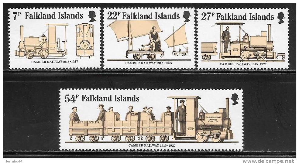 Falkland Islands      "Camber Railway"     Set    SC# 416-19    MNH** - Falkland Islands