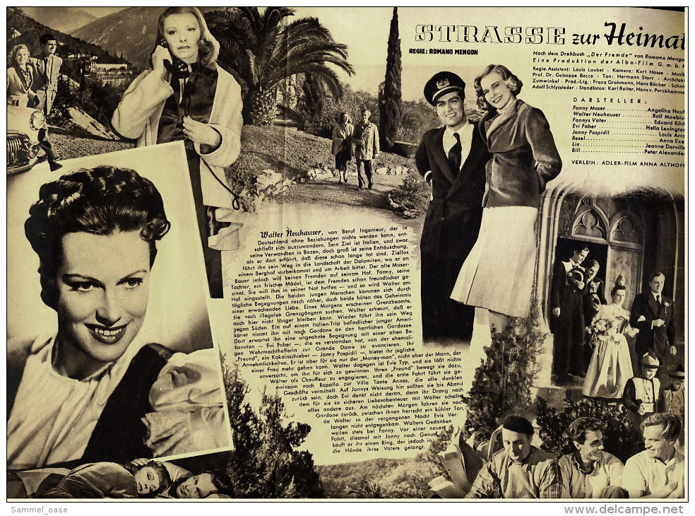 Illustrierte Film-Bühne  -  "Strasse Zur Heimat" -  Mit  Angelika Hauff -  Filmprogramm Nr. 1443 Von Ca. 1952 - Revistas