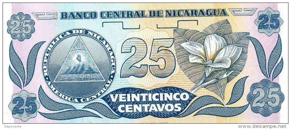 NEUF : BILLET DE 25 CENTAVOS - NICARAGUA (1991) - Nicaragua