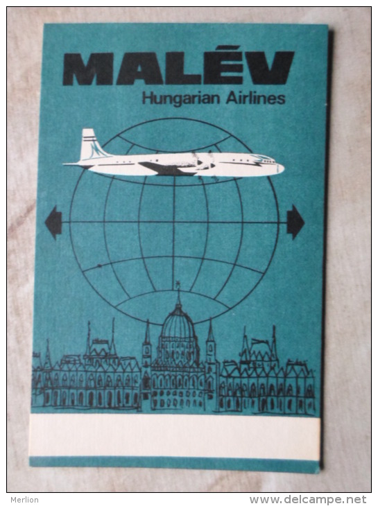 Hungary MALEV Airline   QLS Card  -  Radio - Budapest   D123925 - Andere & Zonder Classificatie
