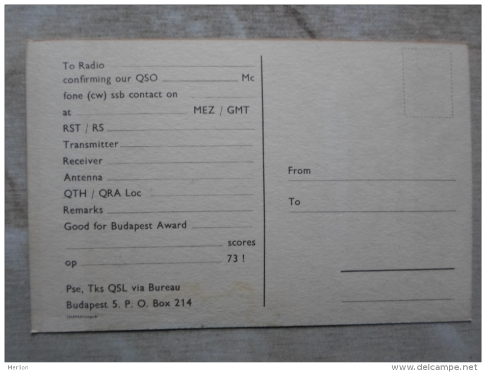 Hungary MALEV Airline   QLS Card  -  Radio - Budapest   D123926 - Andere & Zonder Classificatie