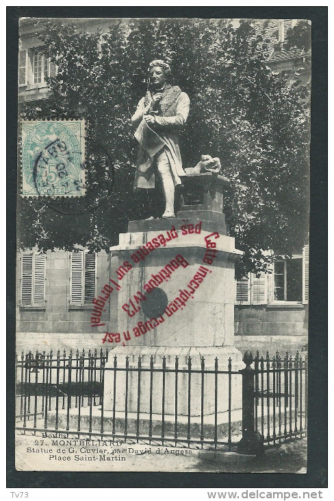 L427 - MONTBELIARD Statue De G. CUVIER - Montbéliard