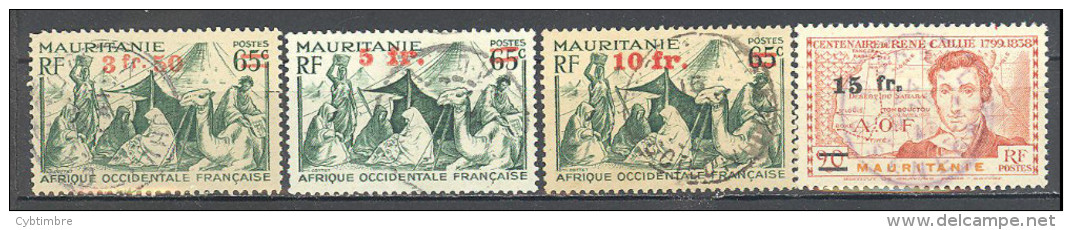 Mauritanie: Yvert N°133/7°; 4 Valeurs - Oblitérés