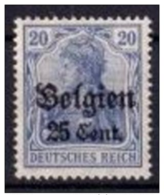 DEUTSCHES REICH Landespost In Belgien Mi. Nr. 18 * (3-2) - Besetzungen 1914-18