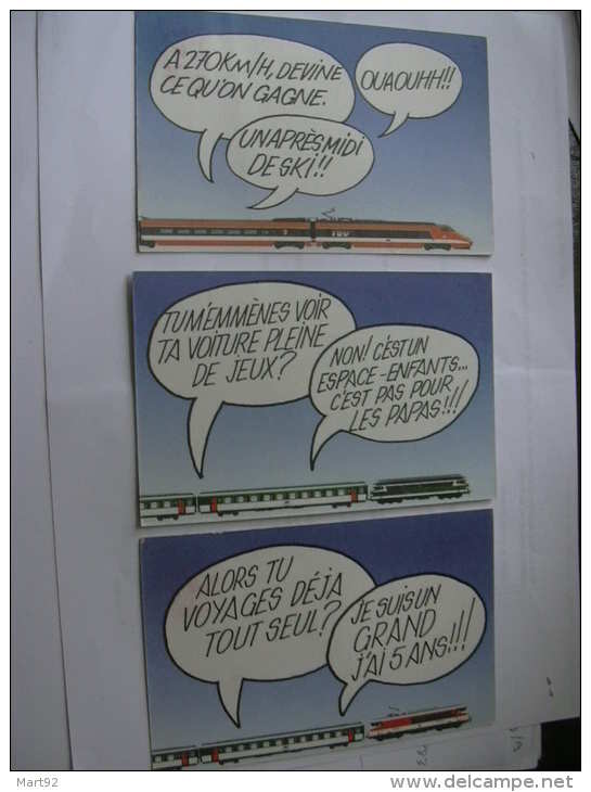 5 CP PUBLICITE SNCF TGV - Sonstige & Ohne Zuordnung