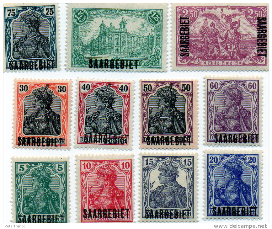 B - 1920 Sarre - Occupazione Francese - Unused Stamps