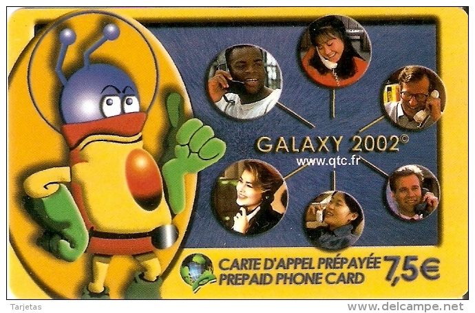 TARJETA DE FRANCIA DE UN MARCIANO (GALAXI 2002) - Astronomùia