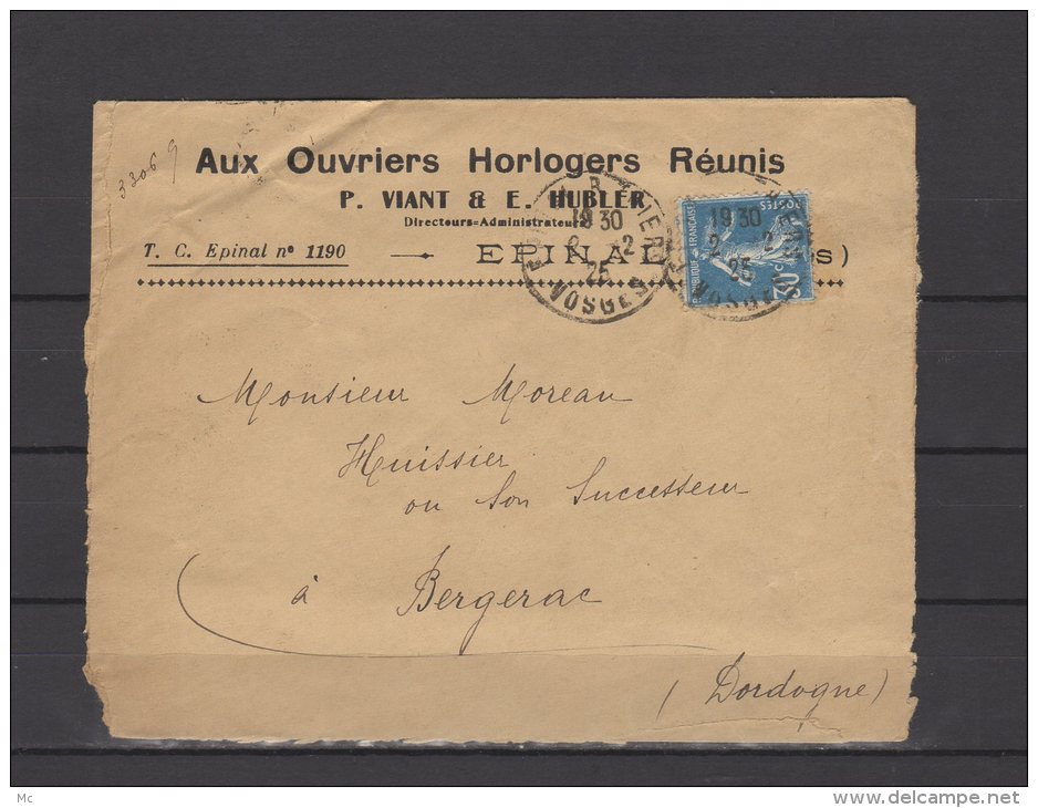 88 - Epinal - Aux Ouvrier Horlogers Réunis - 1925 - 1921-1960: Periodo Moderno