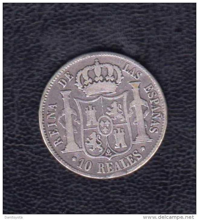 1853.- 10 REALES PLATA ISABEL II. MADRID - Monnaies Provinciales