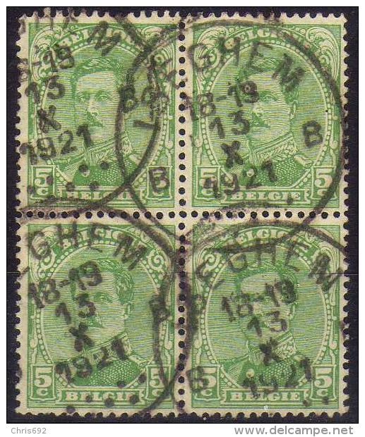 137B Type III Bloc De 4 Iseghem - 1915-1920 Albert I.