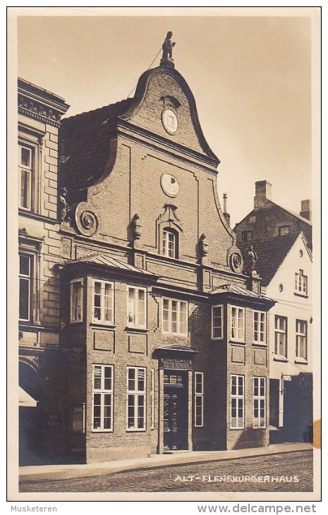 Germany PPC Alt Flensburgrhaus FLENSBURG 1932 Rundfunk-Störungen Slogan Echte Real Photo Véritable Vera (2 Scans) - Flensburg