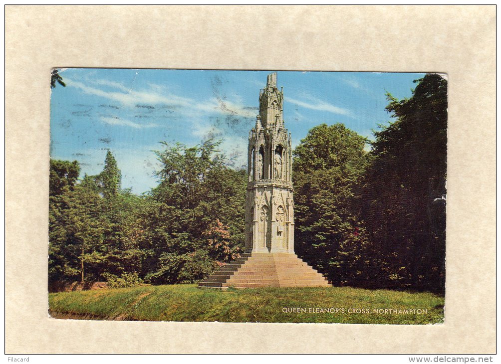 51224   Regno  Unito,    Queen Eleanor"s Cross,  Northampton,  VG 1968 - Northamptonshire