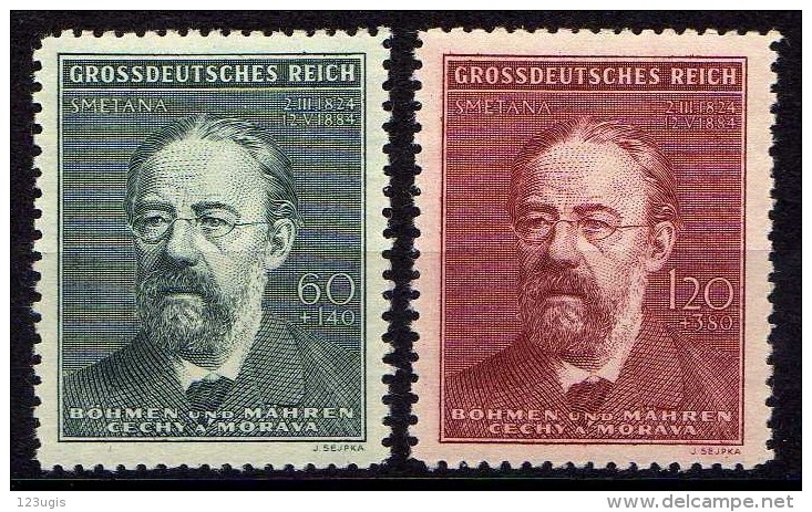 Böhmen Und Mähren 1944 Mi 138-139 ** [310115XI] - Unused Stamps