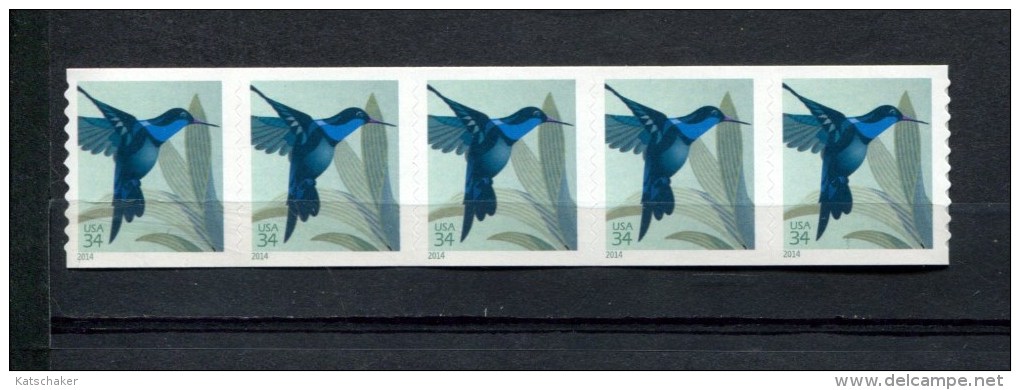 297801788 USA  POSTFRIS MINT NEVER HINGED POSTFRISCH EINWANDFREI  SCOTT 4858a 4858 A Strip Hummingbird - Ongebruikt