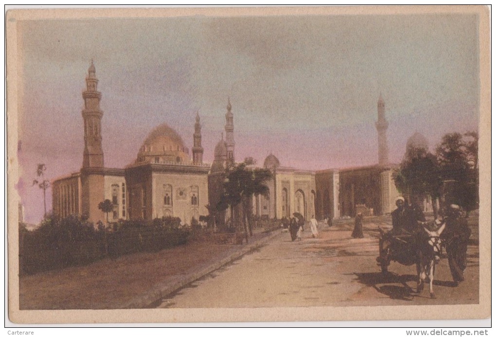 CARTE POSTALE ANCIENNE,EGYPTE En 1900,CAIRO,LE CAIRE,mosquée,mosques Du Sultant HAS,SAN ET ET RIFAI,rue,rare,afrique - Other & Unclassified