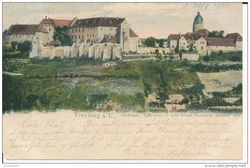 Postkarte CP DEUTSCHLAND FREYBURG AN DER UNSTRUT-SCHLOSS, 1901, Gebraucht - Siehe Scan - *) - Freyburg A. D. Unstrut