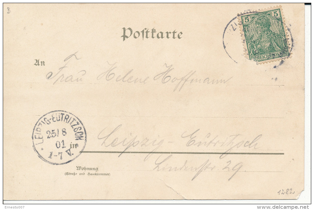 Postkarte CP DEUTSCHLAND FREYBURG AN DER UNSTRUT-SCHLOSS, 1901, Gebraucht - Siehe Scan - *) - Freyburg A. D. Unstrut