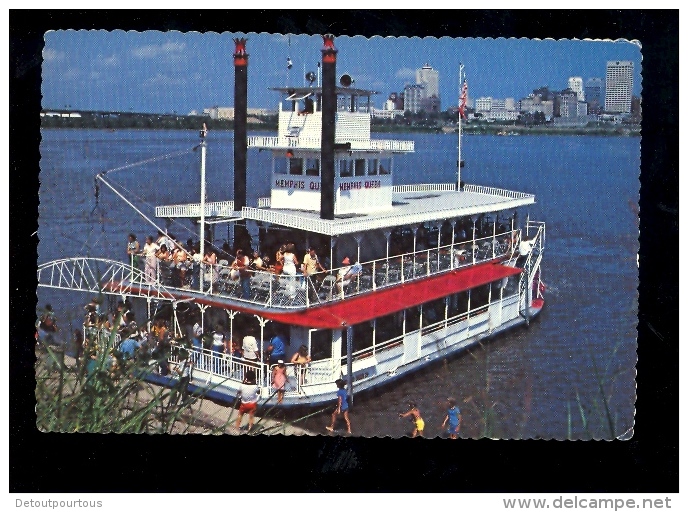 MEMPHIS Tennessee Boat Memphis Queen II 1980 Bateau Ship Schiff - Memphis