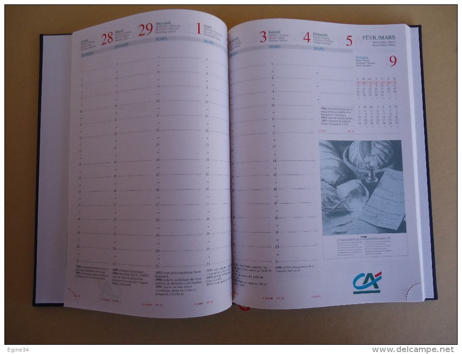 AGENDA / CALENDRIER  - Crédit  Agricole Du Midi - 2000 - Plus Atlas En Fin D'agenda - Terminkalender Leer