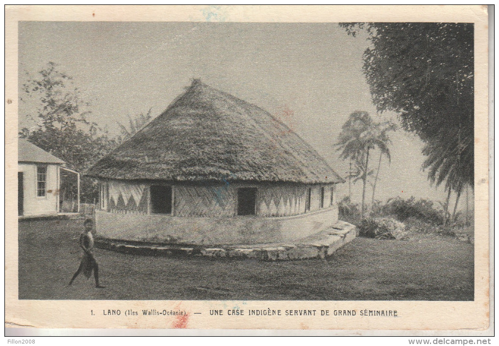 Wallis Et Futuna - LANO - Une Case Indigène Servant De Grand Séminaire - Wallis-Et-Futuna